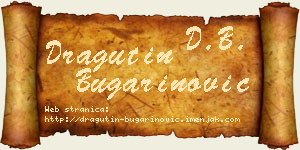 Dragutin Bugarinović vizit kartica